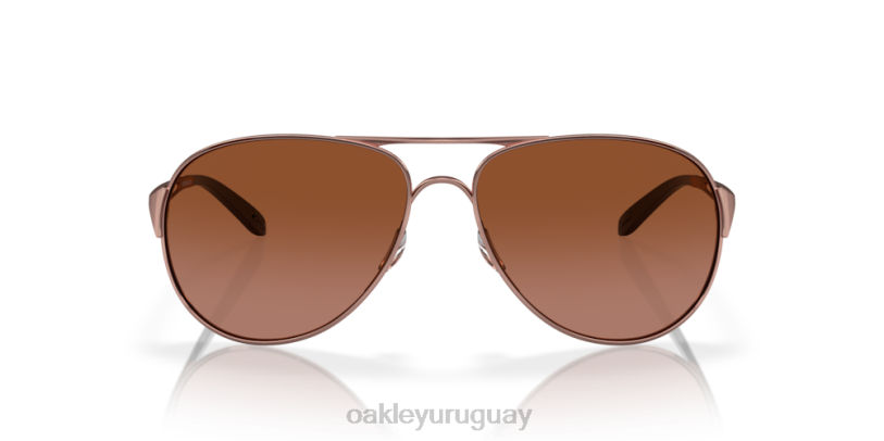 Oakley advertencia XT4H506 gafas lentes vr50 marrón degradado, montura oro rosa