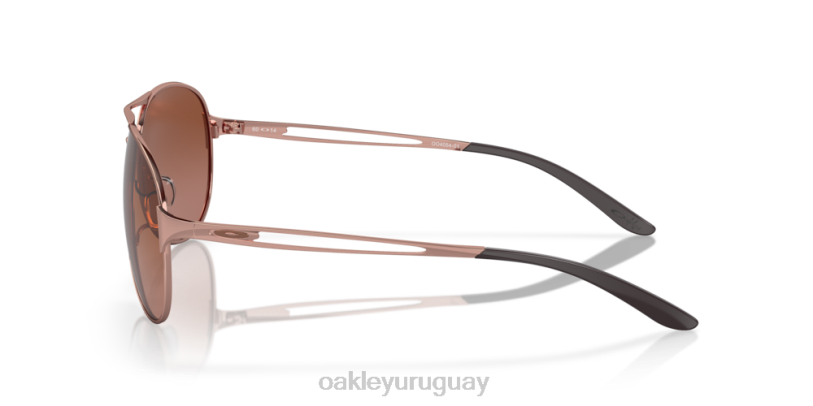 Oakley advertencia XT4H506 gafas lentes vr50 marrón degradado, montura oro rosa