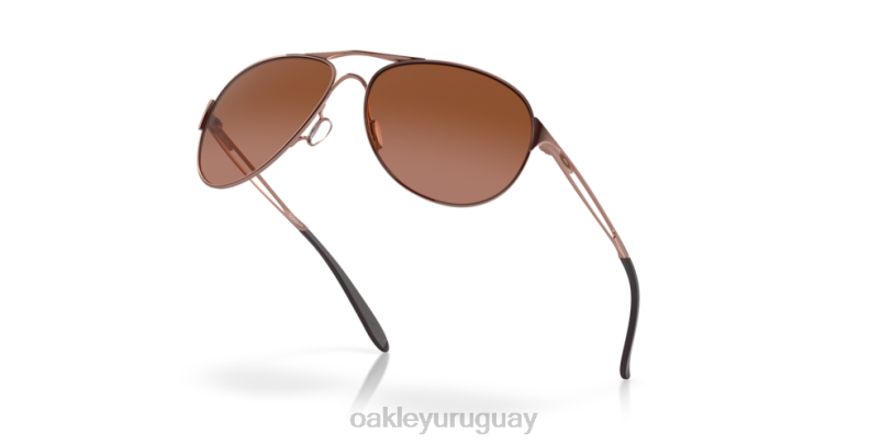 Oakley advertencia XT4H506 gafas lentes vr50 marrón degradado, montura oro rosa