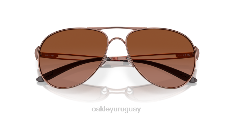 Oakley advertencia XT4H506 gafas lentes vr50 marrón degradado, montura oro rosa