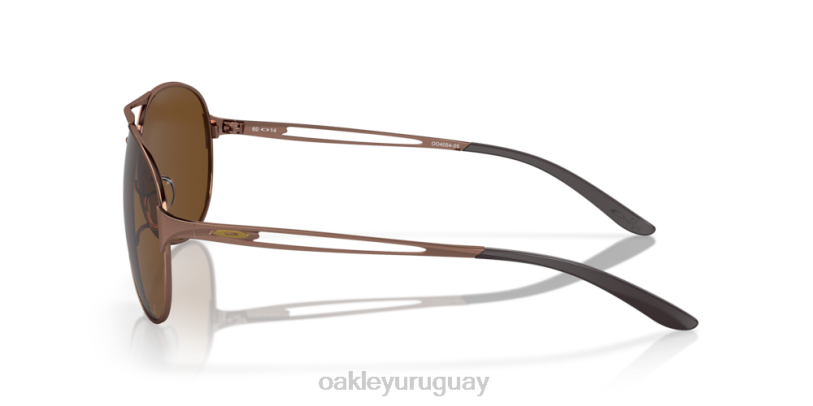 Oakley advertencia XT4H508 gafas lentes polarizadas bronce, montura morena