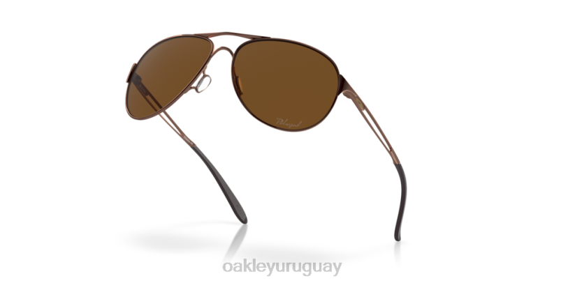 Oakley advertencia XT4H508 gafas lentes polarizadas bronce, montura morena