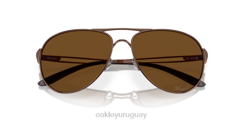 Oakley advertencia XT4H508 gafas lentes polarizadas bronce, montura morena