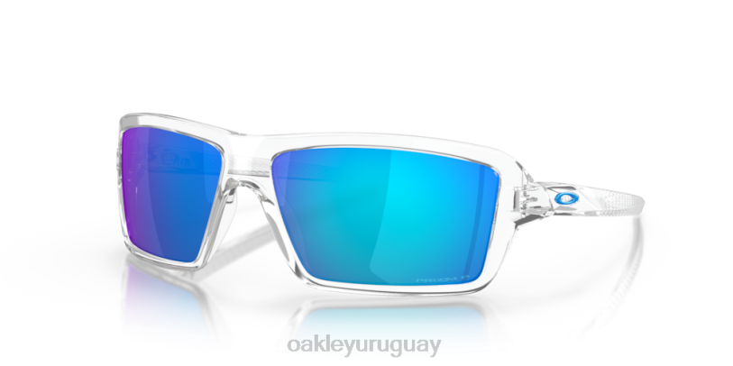 Oakley cables XT4H669 gafas lentes polarizadas prizm zafiro, montura transparente pulida