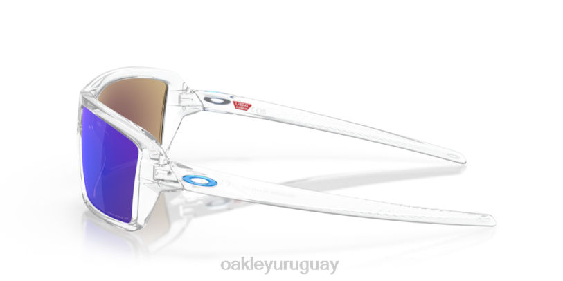 Oakley cables XT4H669 gafas lentes polarizadas prizm zafiro, montura transparente pulida