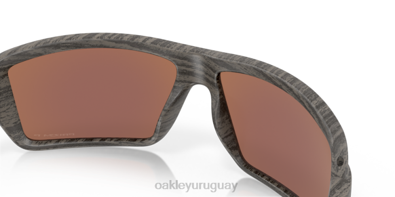 Oakley cables XT4H670 gafas Lentes polarizadas Prizm Deep Water, montura de madera veteada.