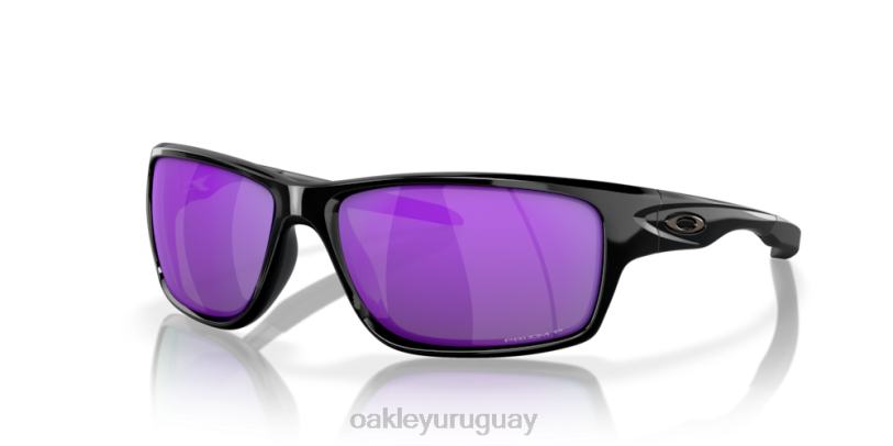Oakley cantina XT4H746 gafas lentes polarizadas violeta iridio, montura negra pulida