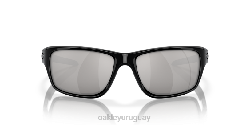 Oakley cantina XT4H747 gafas lentes polarizadas cromadas de iridio, montura negra pulida