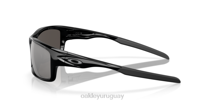 Oakley cantina XT4H747 gafas lentes polarizadas cromadas de iridio, montura negra pulida