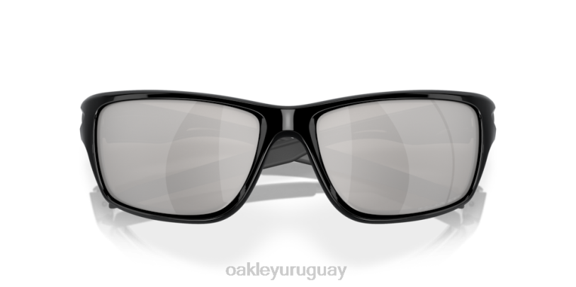 Oakley cantina XT4H747 gafas lentes polarizadas cromadas de iridio, montura negra pulida