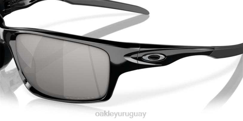 Oakley cantina XT4H747 gafas lentes polarizadas cromadas de iridio, montura negra pulida