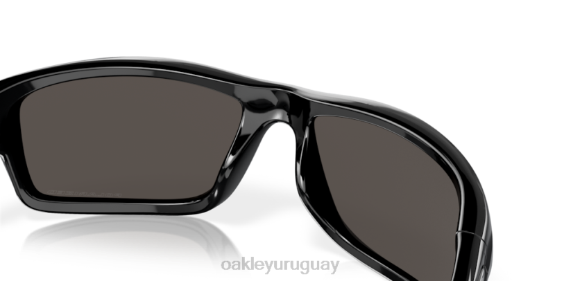 Oakley cantina XT4H747 gafas lentes polarizadas cromadas de iridio, montura negra pulida