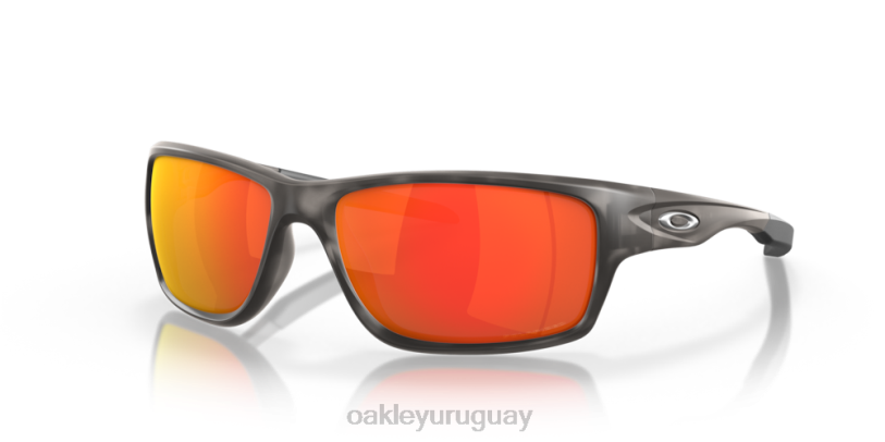 Oakley cantina XT4H748 gafas Lentes polarizadas Ruby Iridium, montura carey negro mate.