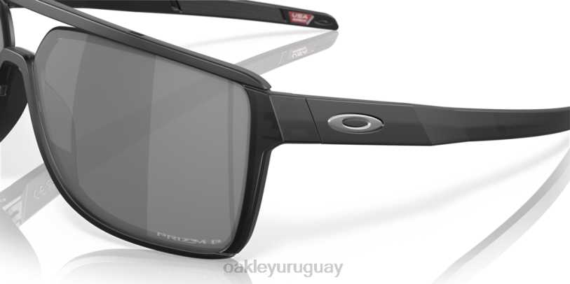 Oakley castillo XT4H207 gafas lentes prizm polarizadas negras, montura tinta negra mate