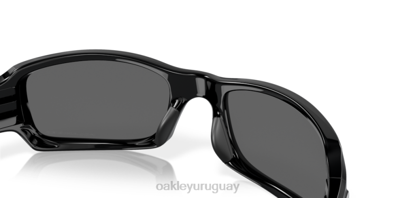 Oakley cinco al cuadrado XT4H247 gafas lentes polarizadas de iridio negro, montura negra pulida