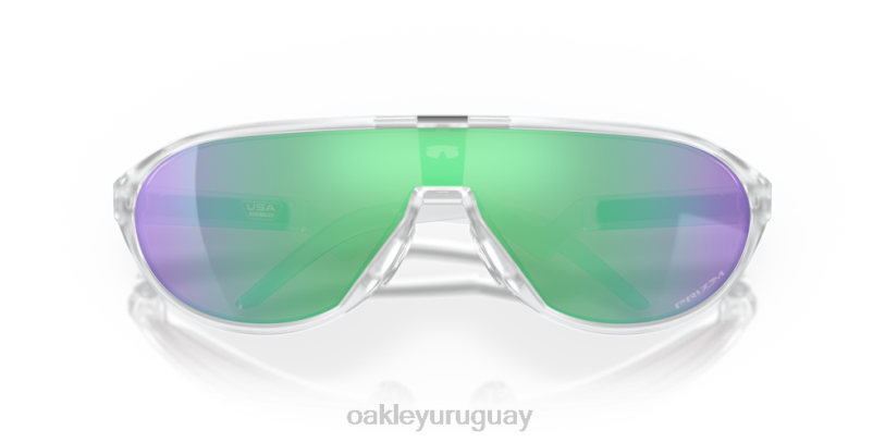 Oakley cmdn (ajuste de puente bajo) XT4H1029 gafas Lentes prizm road jade, montura transparente mate
