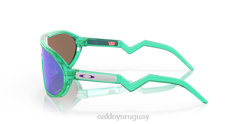 Oakley cmdn (ajuste de puente bajo) XT4H1031 gafas lentes prizm violeta, montura celeste translúcida