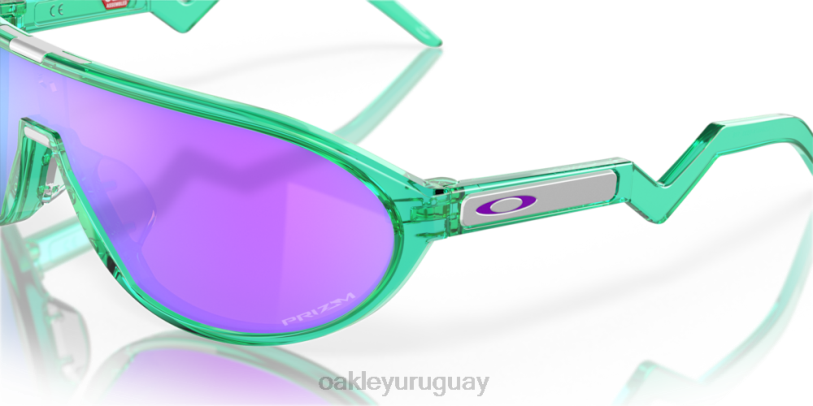 Oakley cmdn (ajuste de puente bajo) XT4H1031 gafas lentes prizm violeta, montura celeste translúcida