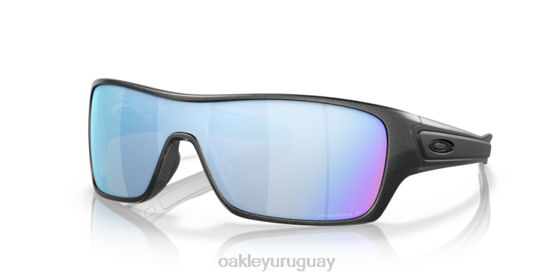 Oakley colección de acero del rotor de la turbina XT4H155 gafas lentes prizm polarizadas deep water, montura de acero