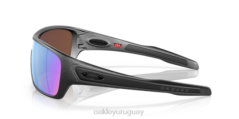 Oakley colección de acero del rotor de la turbina XT4H155 gafas lentes prizm polarizadas deep water, montura de acero
