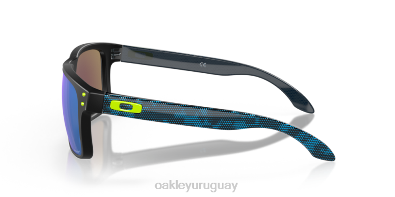 Oakley colección de alta resolución holbrook (ajuste de puente bajo) XT4H804 gafas Lentes Prizm de zafiro, montura negra pulida.
