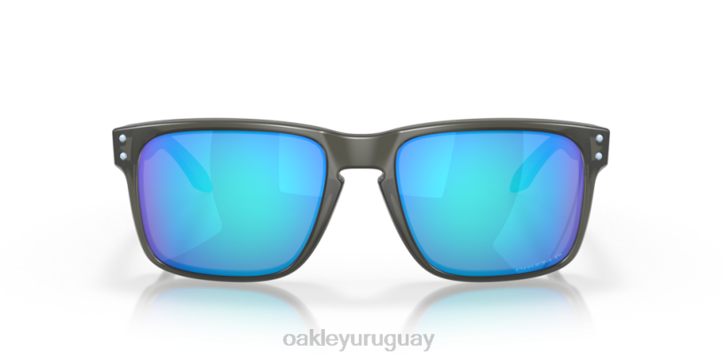 Oakley colección envolvente holbrook (ajuste de puente bajo) XT4H802 gafas lentes polarizadas prizm sapphire, montura gris humo mate