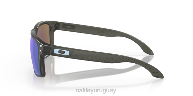Oakley colección envolvente holbrook (ajuste de puente bajo) XT4H802 gafas lentes polarizadas prizm sapphire, montura gris humo mate