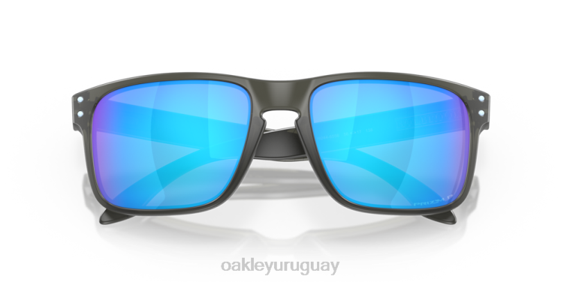 Oakley colección envolvente holbrook (ajuste de puente bajo) XT4H802 gafas lentes polarizadas prizm sapphire, montura gris humo mate