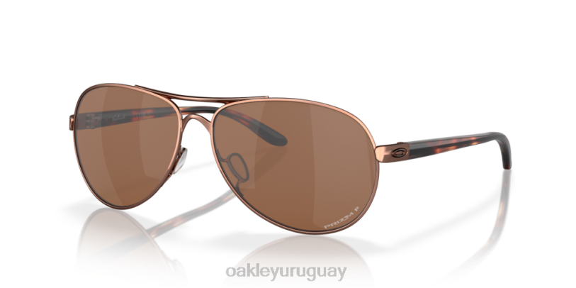 Oakley comentario XT4H480 gafas lentes polarizadas prizm tungsteno, montura oro rosa
