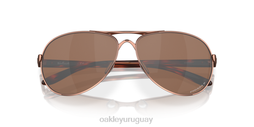 Oakley comentario XT4H480 gafas lentes polarizadas prizm tungsteno, montura oro rosa