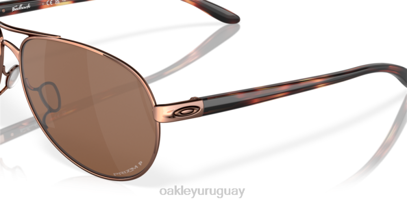 Oakley comentario XT4H480 gafas lentes polarizadas prizm tungsteno, montura oro rosa
