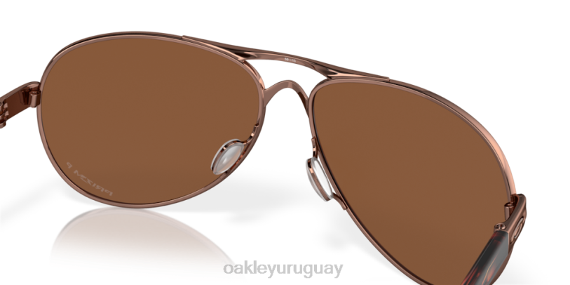 Oakley comentario XT4H480 gafas lentes polarizadas prizm tungsteno, montura oro rosa