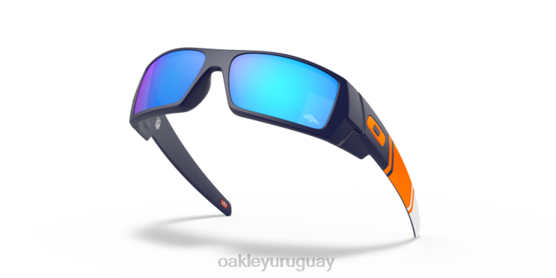 Oakley denver broncos gascan XT4H553 gafas lentes prizm de zafiro, montura azul marino mate