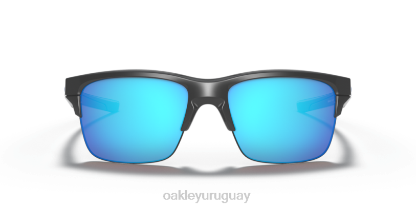 Oakley enlace delgado XT4H892 gafas lentes zafiro iridio, montura gris oscuro