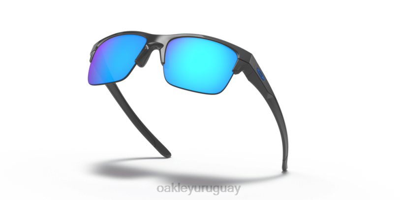 Oakley enlace delgado XT4H892 gafas lentes zafiro iridio, montura gris oscuro