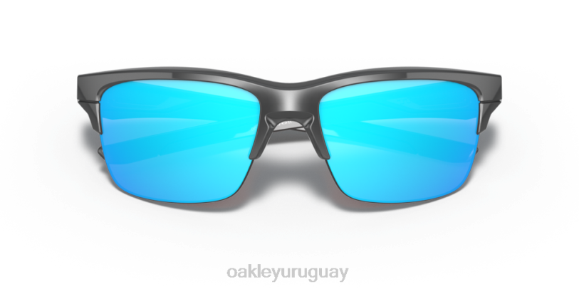 Oakley enlace delgado XT4H892 gafas lentes zafiro iridio, montura gris oscuro