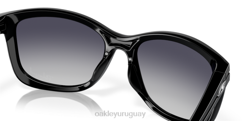 Oakley entrar un momento XT4H761 gafas lentes polarizadas degradadas grises, montura negra pulida