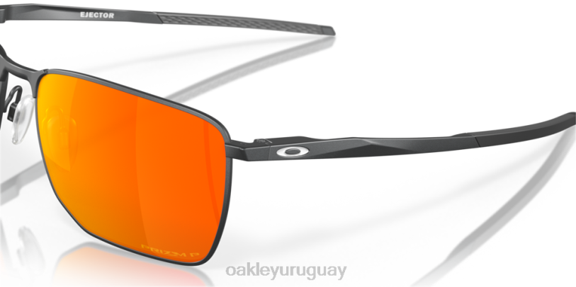 Oakley eyector XT4H348 gafas lentes polarizadas prizm ruby, montura de acero claro