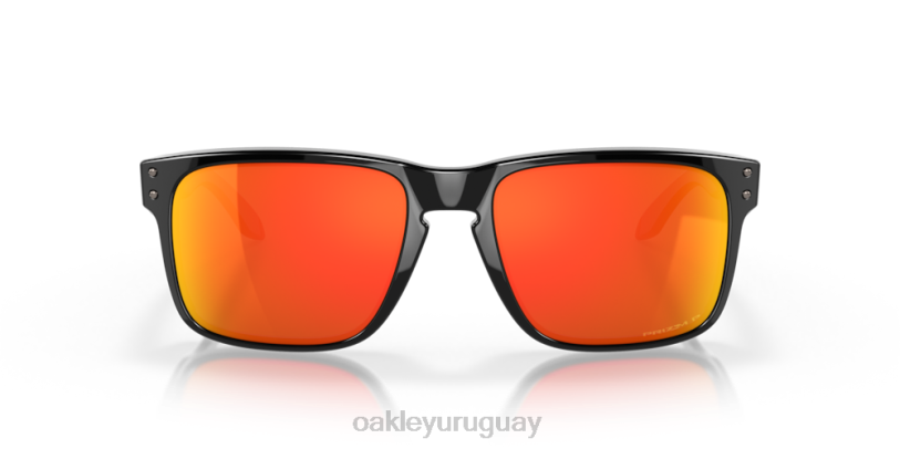 Oakley holbrook XT4H60 gafas Lentes polarizadas Prizm Ruby, montura negra pulida.
