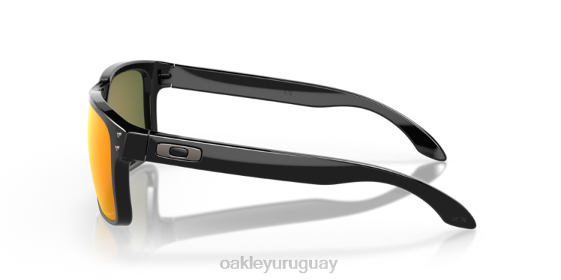 Oakley holbrook XT4H60 gafas Lentes polarizadas Prizm Ruby, montura negra pulida.
