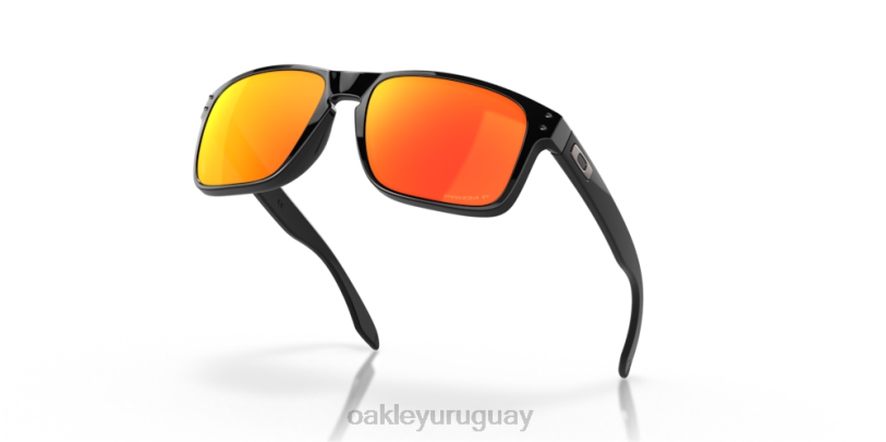 Oakley holbrook XT4H60 gafas Lentes polarizadas Prizm Ruby, montura negra pulida.