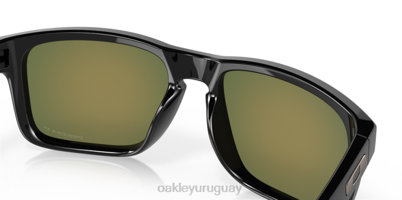 Oakley holbrook XT4H60 gafas Lentes polarizadas Prizm Ruby, montura negra pulida.