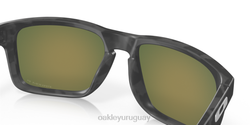 Oakley holbrook (ajuste de puente bajo) XT4H796 gafas Lentes polarizadas Prizm Ruby, montura camo negro mate.