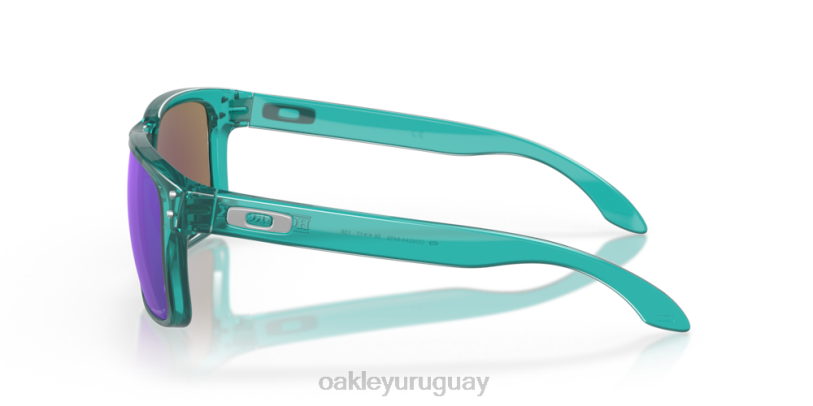 Oakley holbrook (ajuste de puente bajo) XT4H800 gafas lentes polarizadas prizm sapphire, montura trans artic surf