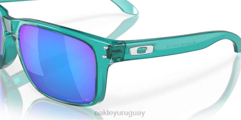 Oakley holbrook (ajuste de puente bajo) XT4H800 gafas lentes polarizadas prizm sapphire, montura trans artic surf