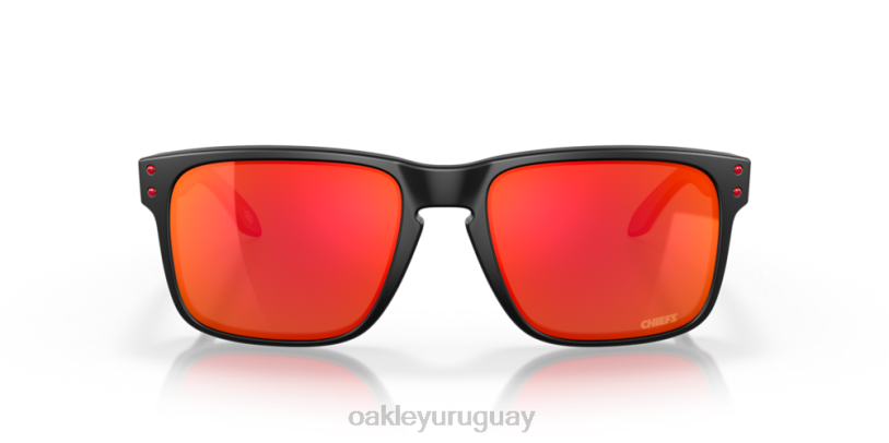 Oakley jefes de la ciudad de kansas holbrook XT4H629 gafas Lentes prizm ruby, montura negra mate.