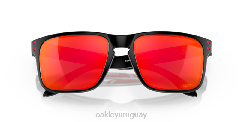 Oakley jefes de la ciudad de kansas holbrook XT4H629 gafas Lentes prizm ruby, montura negra mate.