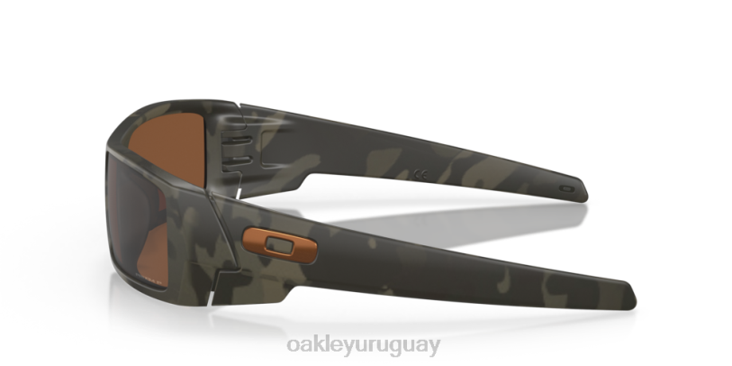 Oakley lata de gas XT4H320 gafas Lentes polarizadas Prizm de tungsteno, montura de camuflaje verde oliva mate.