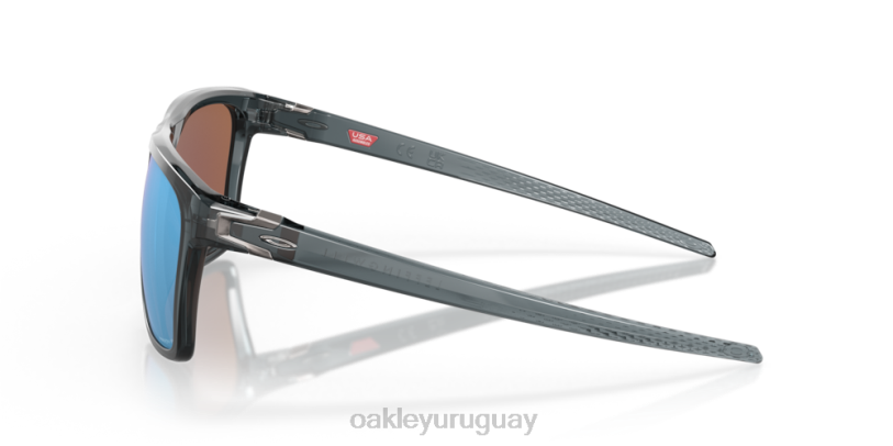 Oakley leffingwell XT4H184 gafas Lentes prizm polarizadas deep water, montura negra cristal