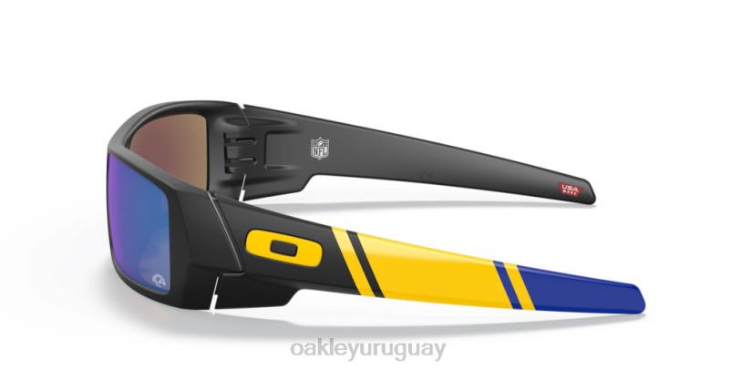 Oakley los angeles rams gascan XT4H560 gafas lentes prizm de zafiro, montura negra mate